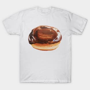 Boston Cream donut painting (no background) T-Shirt